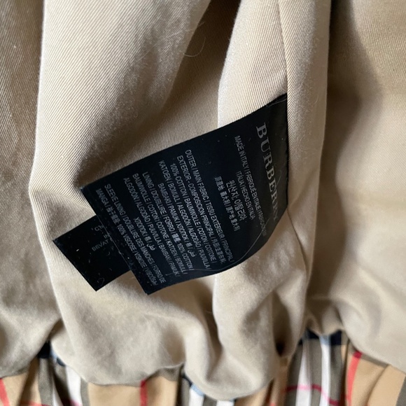 EMT 500 Burberry Check Gabardine Harrington Jacket - Picture 5 of 9